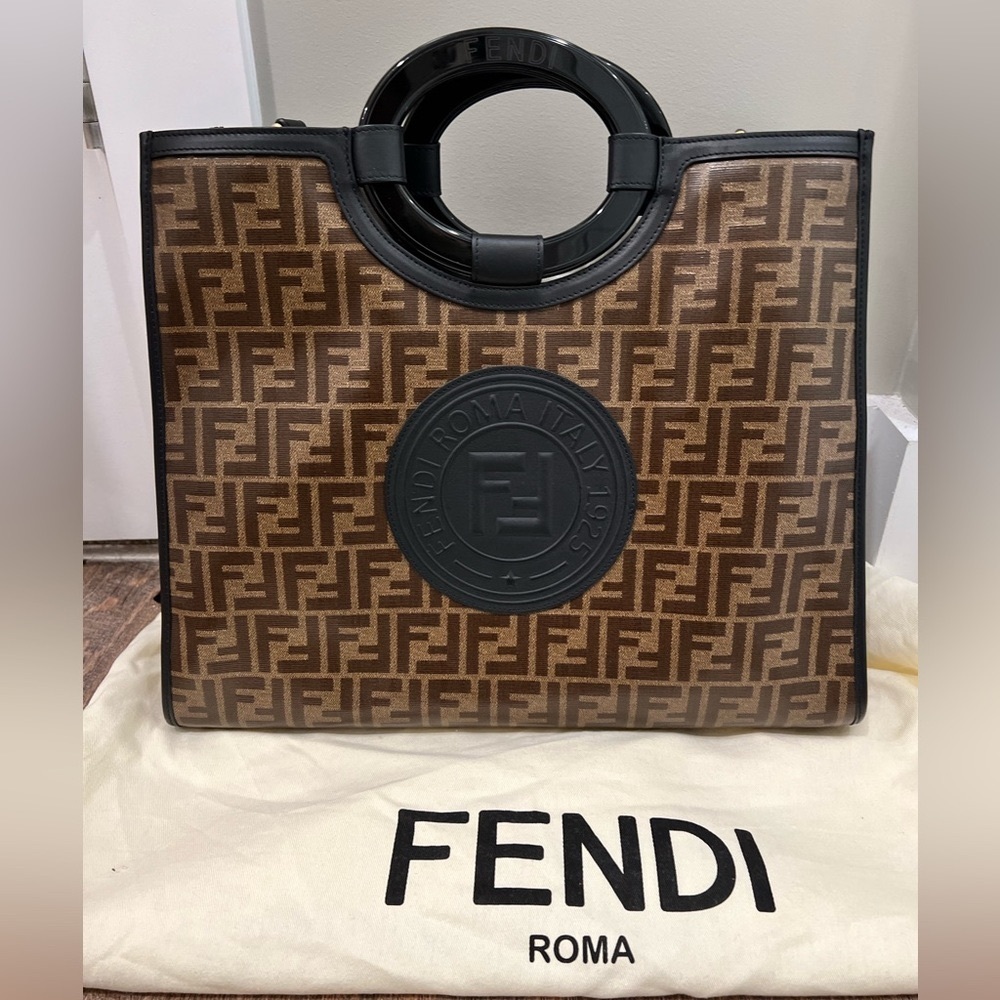 Fendi Zucca Runway Large Shopper Tote